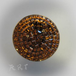 Сребърен дамски пръстен с камъни Swarovski R-344